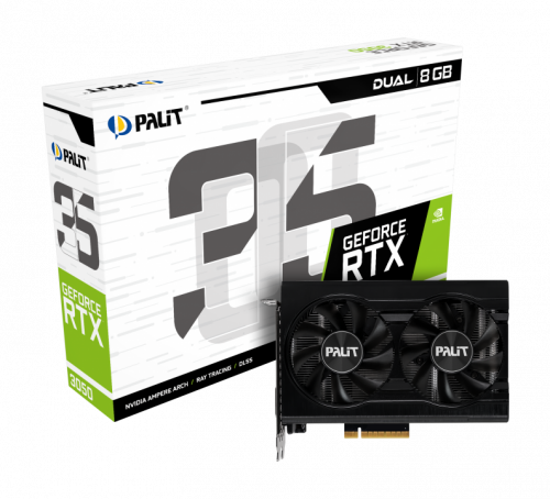 PALIT GeForce RTX3050 DUAL 8GB GDDR6 128bit