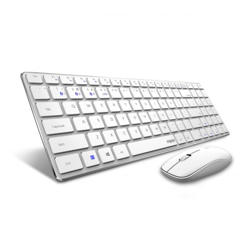 Multi mode Wireless Keyboard &mouse 9320M White + Black