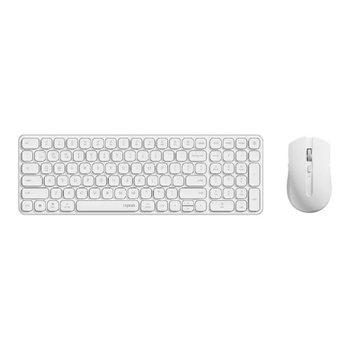 Multi mode Wireless Keyboard &mouse 9350S  white