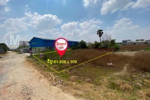 ដីខ្នាតវីឡា សម្រាប់លក់ ក្បែរបុរី វ៉ារីណាសែនសុខ