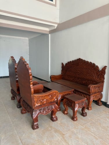 សាឡុងឈើធ្នង់សុទ្ធ100%