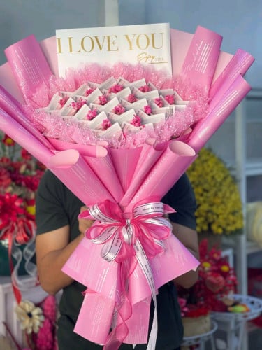 បាច់ផ្កា កុលាប5 ទង