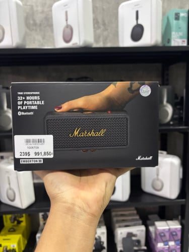 (Pre-Order) Marshall Emberton III – 32H Playtime, Waterproof, 360° Sound