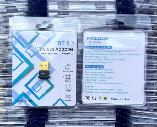 USB Bluetooth 5.1​ ថ្មី​គុណភាពល្អ​ 
(6$)