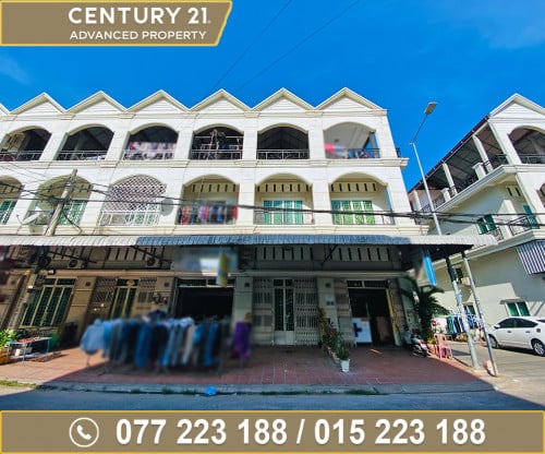  ផ្ទះល្វែង ក្នុងបុរី ភ្នំពេញសុខសាន្ត ជិតសាលារៀន AUPP ខណ្ឌឫស្សីកែវ ត្រូវការលក់បន្ទាន់ខ្លាំង