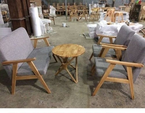 Wooden sofa chair set (Promotion) color can choose