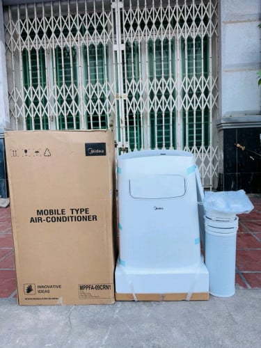 ម៉ាសុីនត្រជាក់ចល័ត Midea ១សេស ថ្មីកេស ធានា១ឆ្នាំ