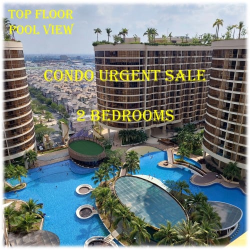 #SC025 👉 Top Floor and Very Nice Pool View Condo Bedrooms at Orkide St.2004