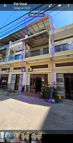 House for Sale 4*12 (E0 E1) 300m ពីផ្សារ ជិតសាលារៀន សាលាសង្កាត់ មណ្ឌលសុខភាព