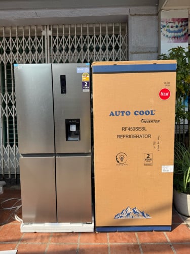 ទូទឹកកក Auto Cool ទ្វារហែក ថ្មីកេស មានចុចទឹក តម្លៃធូរ ធានា២ឆ្នាំ