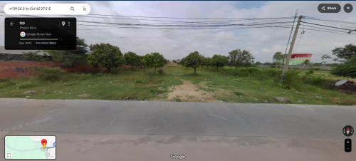 ដីលក់ប្លង់រឹងលើផ្លូវ151  ឈៀងការាស់សាំង PTT ភ្នំបាសិទ្ធ