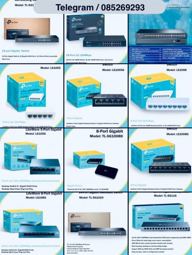 Switch TP LINK speed gigabit megabit