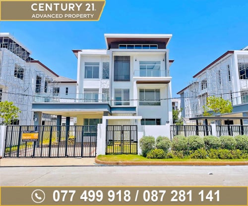 🏘វីឡាឃ្វីន (Queen-A) នៅក្នុងបុរី ឌឹផ្លរ៉ា 6A (The Flora 6A) ខណ្ឌជ្រោយចង្វារ ត្រូវការលក់បន្ទាន់ខ្លាំង