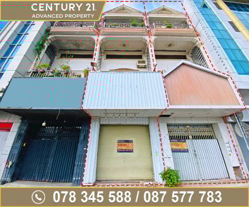 🏠 ផ្ទះ2ល្វែងជាប់គ្នា (E0E1) សម្រាប់ជួល នៅជិតស្ថានីយទូរទស្សន៍ CTN ខណ្ឌឫស្សីកែវ