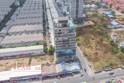 15 Floor Mixed-use Building For Rent near AEON Mall Sen Sok (79 Bedroom and 3132 Sqm Office Space)