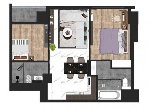 Condo Rent 2Bedroom in BKK1 area