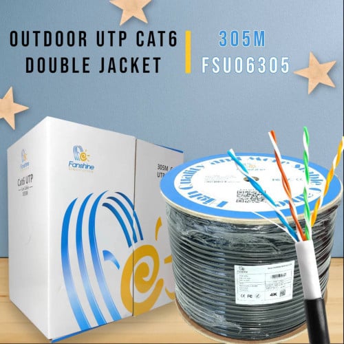 FANSHINE CAT6 UTP OUTDOOR NETWORK CABLE 305m