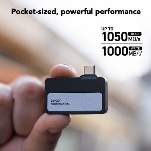 External Lexar Professional Go SL400 Portable SSD 1TB 2TB (Without Hub)