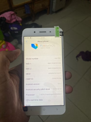 Vivo Y66 Ram 3G 32G ប្រើបាន មើល YouTube telegram Facebook