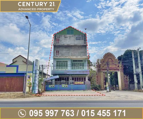 🏘 សំណង់ផ្ទះ ​នៅលើផ្លូវជាតិលេខ1 ជិតបុរីហាយធិចចំប៉ាក្បាលកោះ ត្រូវការលក់បន្ទាន់ខ្លាំង