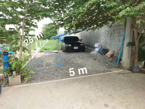 ដី 5 x 25 m ពិភពថ្មីឈូកវ៉ា២ ដីស្អាត រាបស្មើ អត់លិចទឹក
