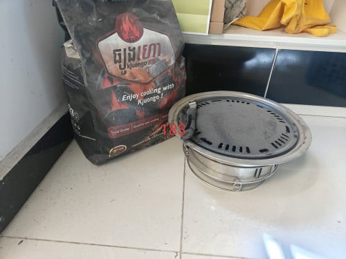 BBQ grill and charcoal