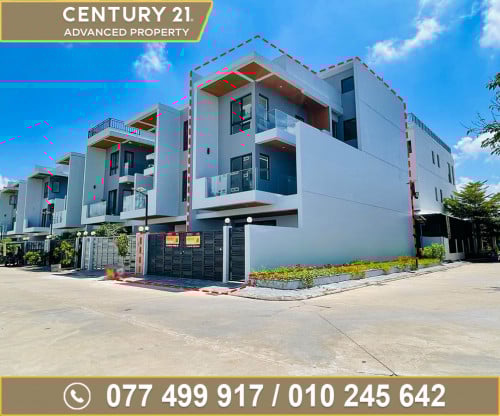 🏘 វីឡាភ្លោះ កែង នៅក្នុងបុរី Woodland Residence (60ម) ខណ្ឌមានជ័យ ត្រូវការលក់បន្ទាន់ខ្លាំង