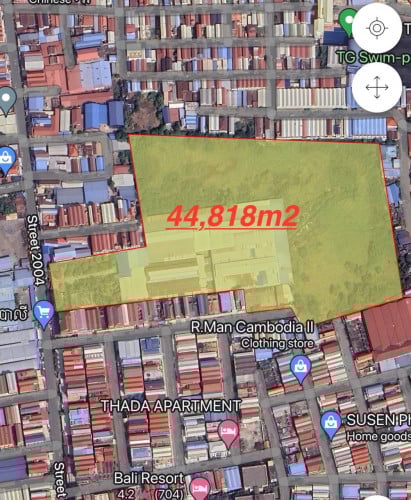 📌 FS-5153 – ដីធំជាប់ផ្លូវ ២០០៤ | Prime Land on Street 2004