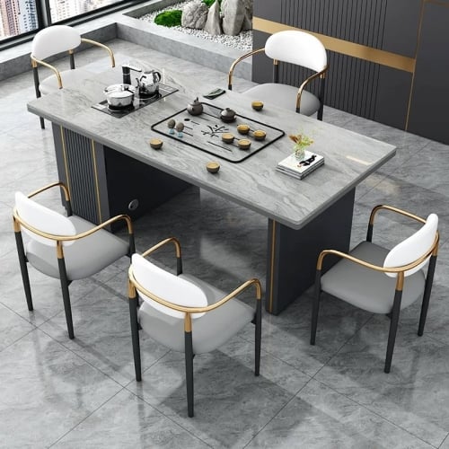 តុតែ (តុ1+កៅអី5) 200*80*75cm JDA18# tea table