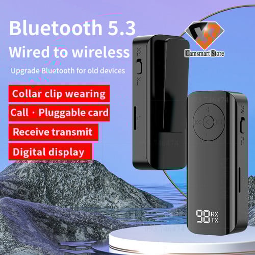 Wireless Bluetooth-compatible 5.3 Receiver Transmitter Adapter 3.5mm Jack