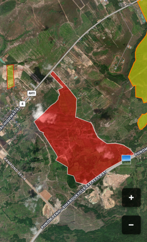 ដីលក់ជាប់ផ្លូវជាតិលេខ៤ ជិតច្រកចេញល្បឿនលឿនកំពង់សីលា