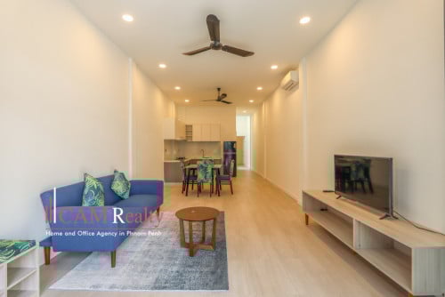 1st Floor 1 Bedroom Renovated Apartment For Rent in BKK1