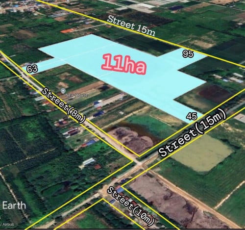 ដីចំដាក់លក់ 2km ពី RR3 កៀនស្វាយ