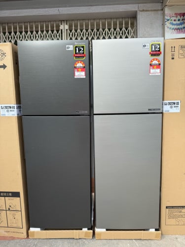 ទូទឹកកក Sharp 1.56m x 55 225L សេរីថ្មីកេស ធានា១ឆ្នាំ មាន២ពណ៌ ក្រម៉ៅ & ទឹកប្រាក់