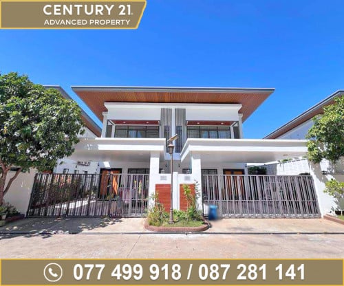 🏘 វីឡាភ្លោះ (Twin-B) ក្នុងបុរី ឌឹផ្លរ៉ា ផ្លូវជាតិលេខ6A ត្រូវការលក់បន្ទាន់ខ្លាំង