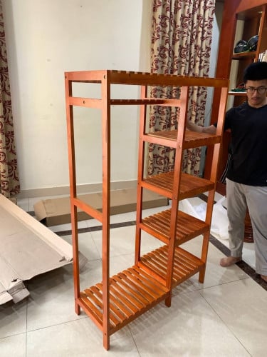 Clothes rack by rubber wood very beautiful ๐ป