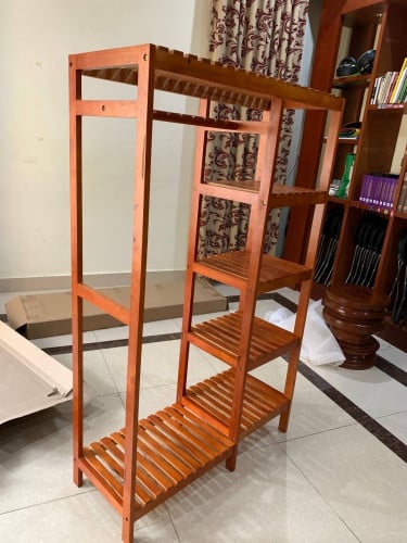 Clothes rack by rubber wood very beautiful ๐ป