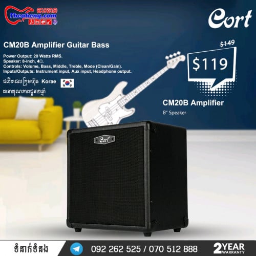 Small Electric Bass AMP (Cort CM20B )