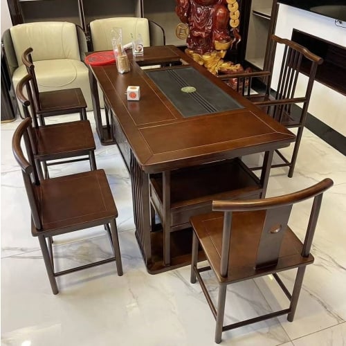 តុតែ（តុ1+កៅអី5)180*90*75cm JD tea table