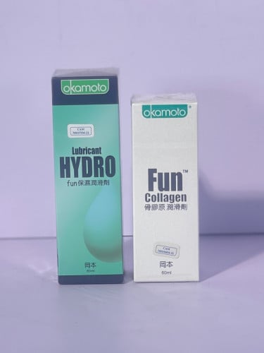ស្រោមអនាម័យ Okamoto Fun Hydro 60ml + Collagen 60ml
