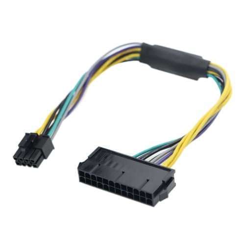Cable Power Supply 24 Pin To 8 Pin For Dell Optiplex 3020/9020/3040/7020/7060 : $12