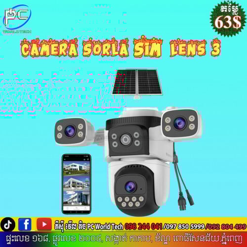 Camera Sola Sim Len3