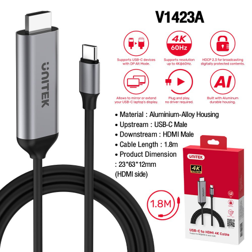 Cable USB-C to HDMI 4K