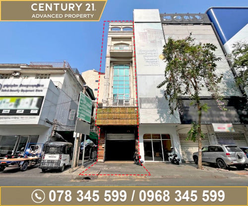🏠 ផ្ទះអាជីវកម្ម​ (កែង) នៅលើមហាវិថីព្រះមុនីវង្ស ត្រូវការលក់បន្ទាន់ខ្លាំង (កូដ៖ A03-003306)