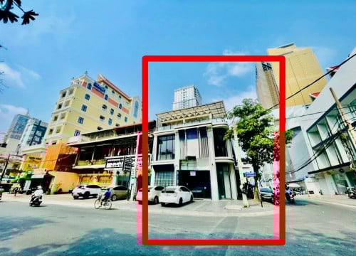Corner Commercial Shop-Restaurant For Rent In BKK1, 03 Floors, 5,000$, Good For All Business