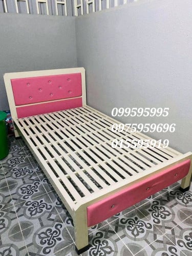 គ្រែពូកក្បាលជ្រុង ពណ៌ឈូក 1.2mx2.0m