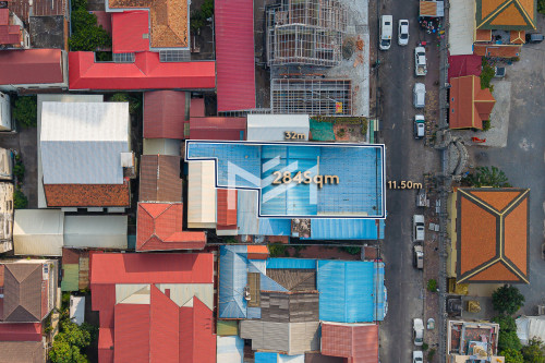 ដី 280 SQM សម្រាប់លក់នៅសង្កាត់វត្តភ្នំ  📍