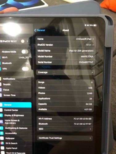 iPad Air 5 64G