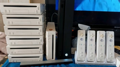 nintendo wii full set jailbreck and accessories wii