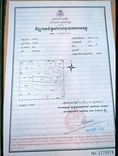 ដីលក់បន្ទាន់ ទំហំ98m x 33m ទំហំដី3038m2 #ចំណុច​ផ្សារ​ប៉ាង្កសី